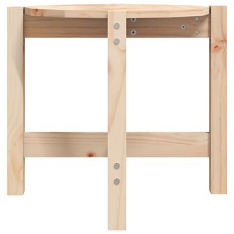 Salontafel &Oslash; 52,5x45 cm massief grenenhout 6