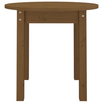 Salontafel &Oslash; 45x40 cm massief grenenhout honingbruin 5