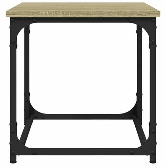 Salontafel 40x40x40 cm bewerkt hout sonoma eikenkleurig 5