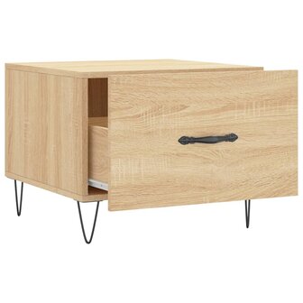 Salontafel 50x50x35 cm bewerkt hout sonoma eikenkleurig 6