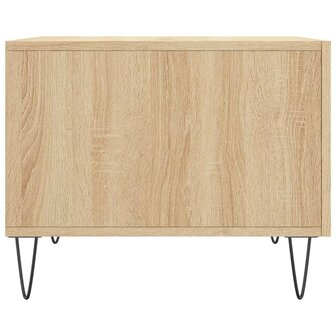 Salontafel 50x50x35 cm bewerkt hout sonoma eikenkleurig 7