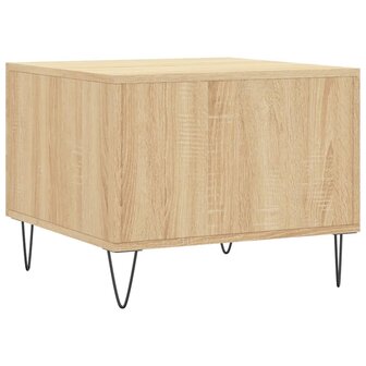 Salontafel 50x50x35 cm bewerkt hout sonoma eikenkleurig 8