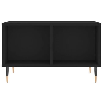 Salontafel 60x50x36,5 cm bewerkt hout zwart 4