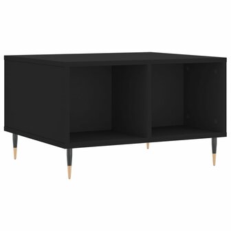 Salontafel 60x50x36,5 cm bewerkt hout zwart 6