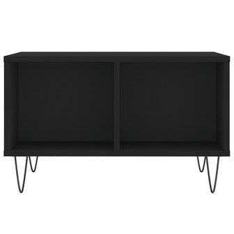 Salontafel 60x50x36,5 cm bewerkt hout zwart 4