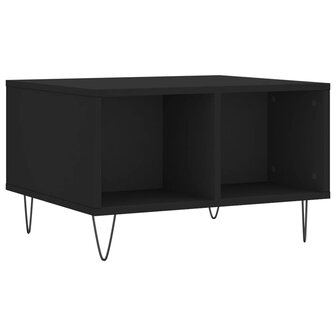 Salontafel 60x50x36,5 cm bewerkt hout zwart 6