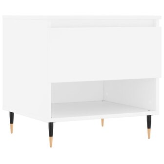 Salontafel 50x46x50 cm bewerkt hout wit 2