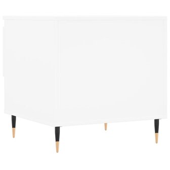 Salontafel 50x46x50 cm bewerkt hout wit 8