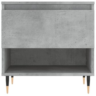 Salontafel 50x46x50 cm bewerkt hout betongrijs 5