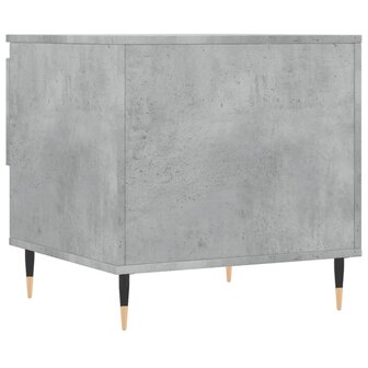 Salontafel 50x46x50 cm bewerkt hout betongrijs 8