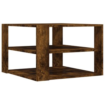 Salontafel 59,5x59,5x40 cm bewerkt hout gerookt eikenkleurig 5
