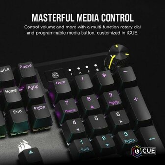 Toetsenbord Corsair CH-910971E-ES Zwart 5