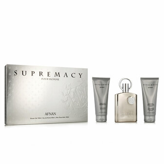 Parfumset voor Heren Afnan Supremacy Silver EDP 3 Onderdelen 1