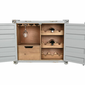 Flessenrek Home ESPRIT Grijs Hemelsblauw 77 x 41 x 64 cm 5