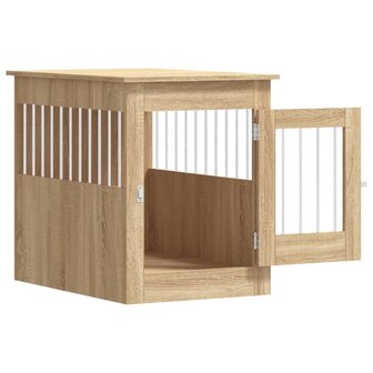 Hondenbench 55 x 80 x 68 cm bewerkt hout sonoma eikenkleurig 6