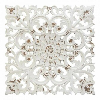 Wanddecoratie Alexandra House Living Wit Sparrenhout Hout MDF 1 x 56 x 56 cm 4