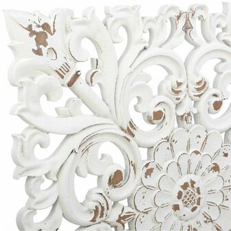 Wanddecoratie Alexandra House Living Wit Sparrenhout Hout MDF 1 x 56 x 56 cm 8