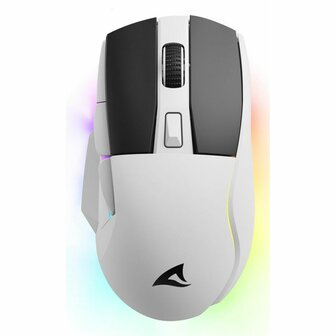 Muis Sharkoon SGM50W  Wit Zwart/Wit 1