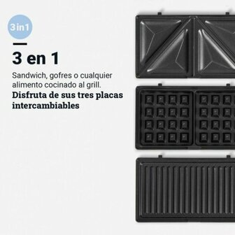 Tosti-ijzer Universal Blue 700 W Zwart 3