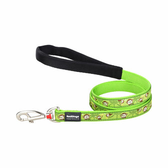 Hondenriem Red Dingo STYLE MONKEY LIME GREEN 15mm x 120 cm 1
