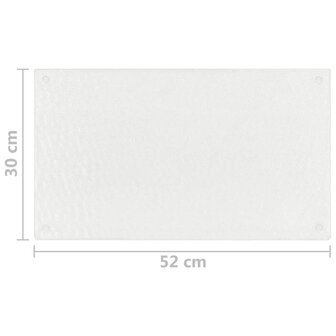 Snijplanken 2 st met transparant bubbelpatroon gehard glas 4