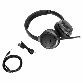 Hoofdtelefoon met microfoon Targus AEH104GL Zwart 2