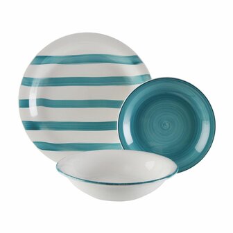 Serviesset Versa Blauw 26,5 x 26,5 cm 18 Onderdelen 1