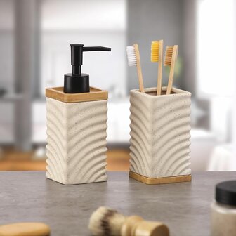 Tandenborstelhouder Versa Beige Keramisch 2