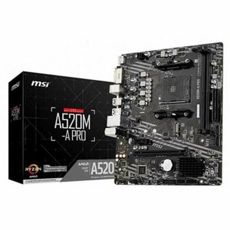 Moederbord MSI 7C96-001R mATX DDR4 AM4 AMD A520 AMD AMD AM4 1