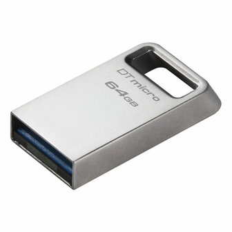 USB stick Kingston DTMC3G2/64GB Sleutelhanger Zilverkleurig Zwart 64 GB 2