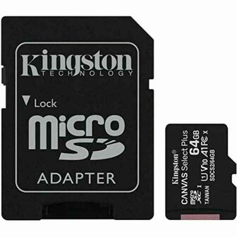 Micro SD kaart met adapter Kingston SDCS2/64GBSP 64 GB 1