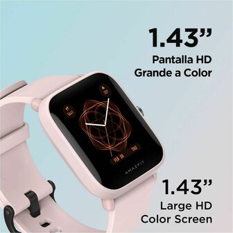 Smartwatch Amazfit Bip U Pro 1,43&quot; GPS Bluetooth Zwart Roze 1,43&quot; 2