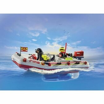 Playset Playmobil Action Heroes - Fireboat and Water Scooter 71464 52 Onderdelen 4