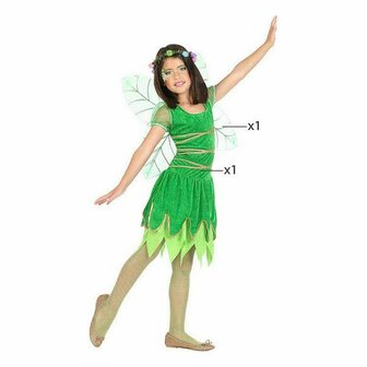 Kostuums voor Kinderen Groen Lentefee Fantasie (2 Onderdelen) (2 pcs) - Maat: 3-4 Jaar - Maat: 3-4 Jaar 8