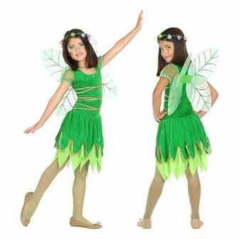 Kostuums voor Kinderen Groen Lentefee Fantasie (2 Onderdelen) (2 pcs) - Maat: 10-12 Jaar - Maat: 10-12 Jaar 1