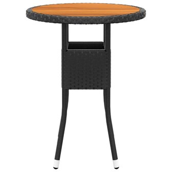3-delige Tuinset poly rattan zwart 4