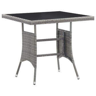 3-delige Tuinset poly rattan antracietkleurig en grijs 7