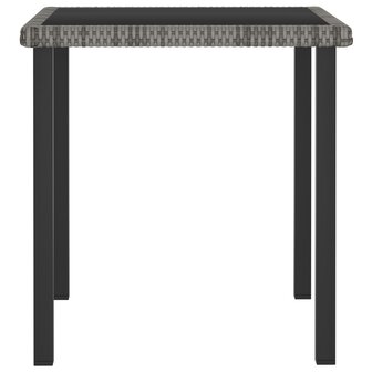 3-delige Tuinset poly rattan grijs 4