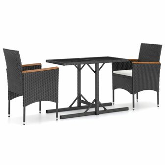 3-delige Tuinset zwart 2