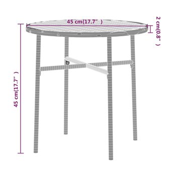 3-delige Tuinset poly rattan zwart 7