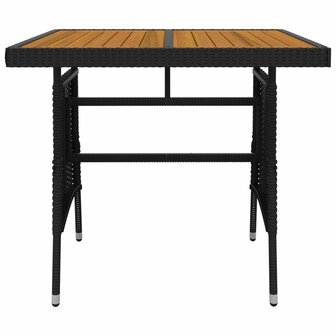 3-delige Tuinset poly rattan zwart 7