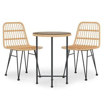 3-delige Tuinset poly rattan 2