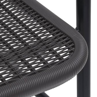 Tuinstoelen 2 st 110 kg kunststof rattan en staal 7