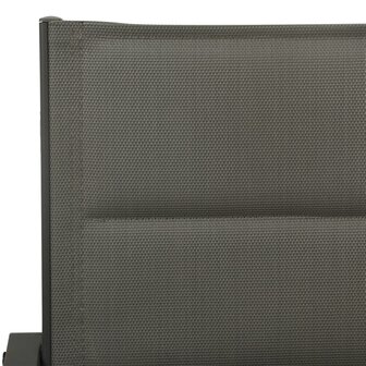 Tuinstoelen 2 st textileen en staal grijs en antracietkleurig 6