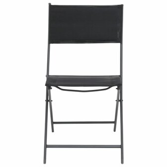 Tuinstoelen inklapbaar 2 st staal en textileen 3