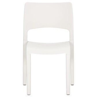 Tuinstoelen 2 st polypropeen wit 4