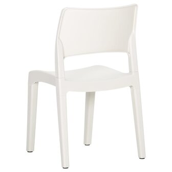 Tuinstoelen 2 st polypropeen wit 7
