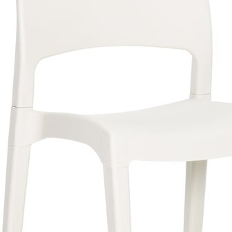 Tuinstoelen 2 st polypropeen wit 8