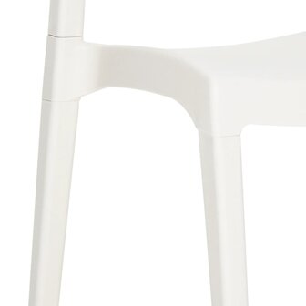 Tuinstoelen 2 st polypropeen wit 9