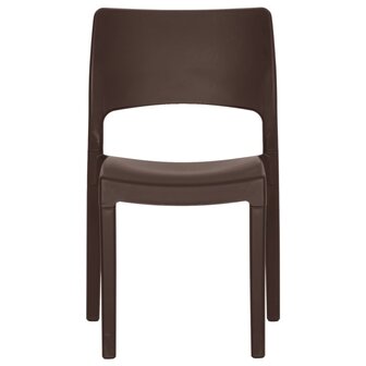 Tuinstoelen 2 st polypropeen mokkakleurig 4